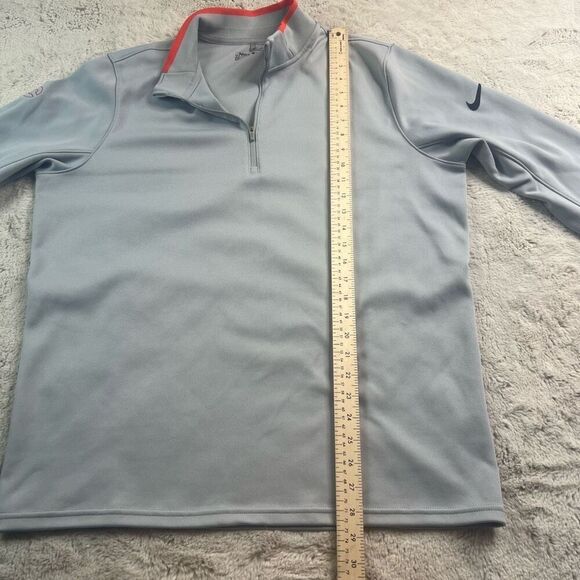 Nike Golf 1/4 Zip Shirt Mens Size Large Long Sleeve Dri Fit NHL Calgary Flames H - Picture 9 of 12